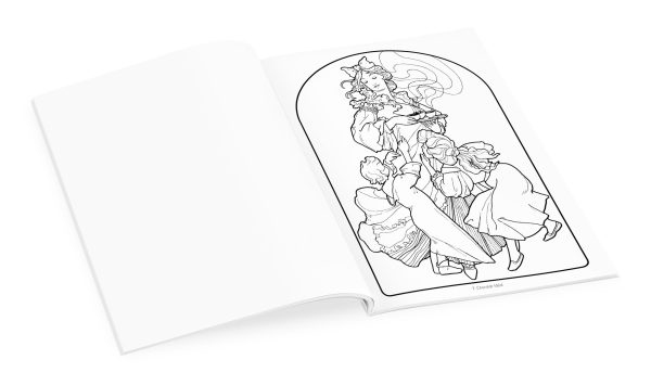 Alphonse Mucha Coloring Book - Image 4