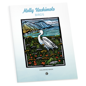 Molly Hashimoto: Birds Coloring Book