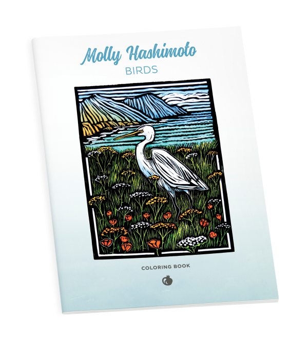 Molly Hashimoto: Birds Coloring Book