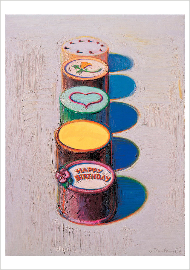 Wayne Thiebaud: Cakes Birthday Card