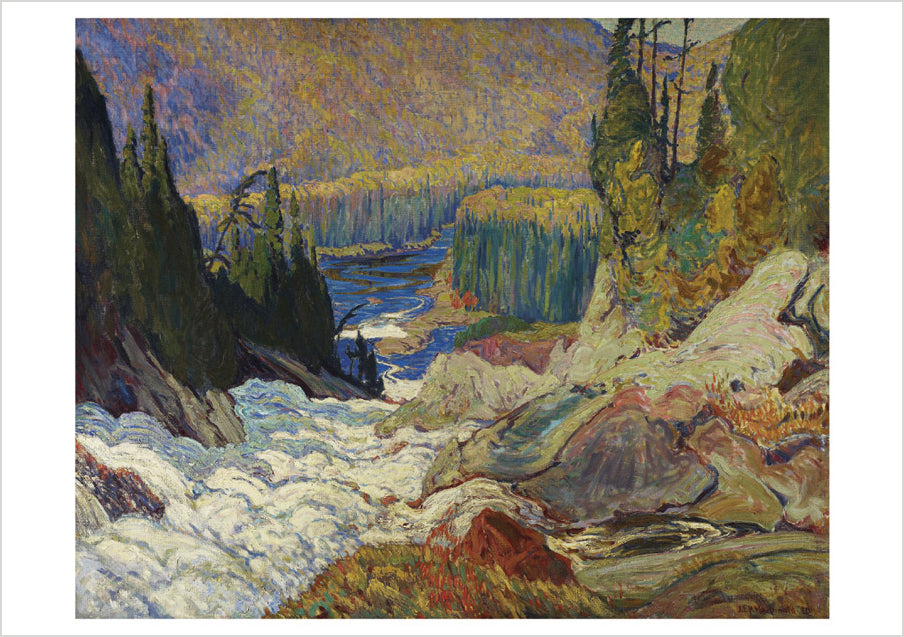 J. E. H. MacDonald: Falls. Montreal River Birthday Card
