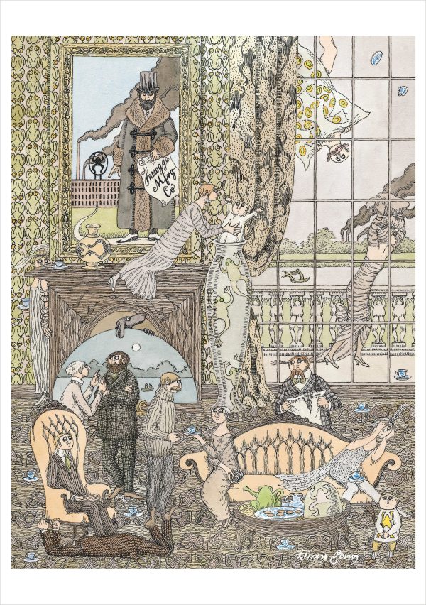 Edward Gorey: Frawgge Mfrg. Co. Birthday Card