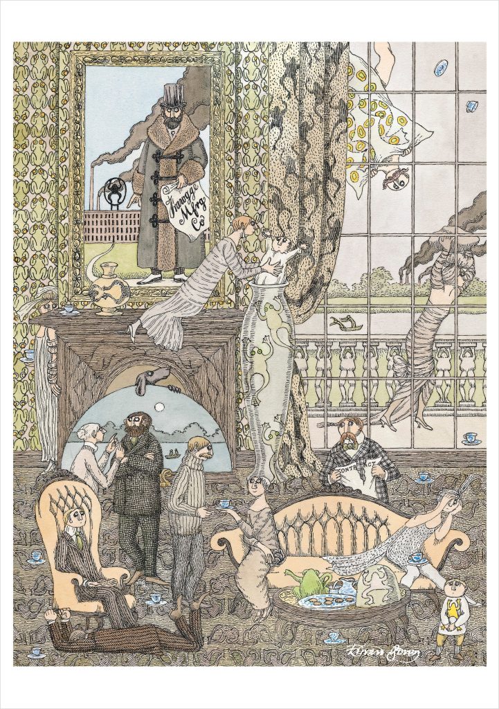 Edward Gorey: Frawgge Mfrg. Co. Birthday Card