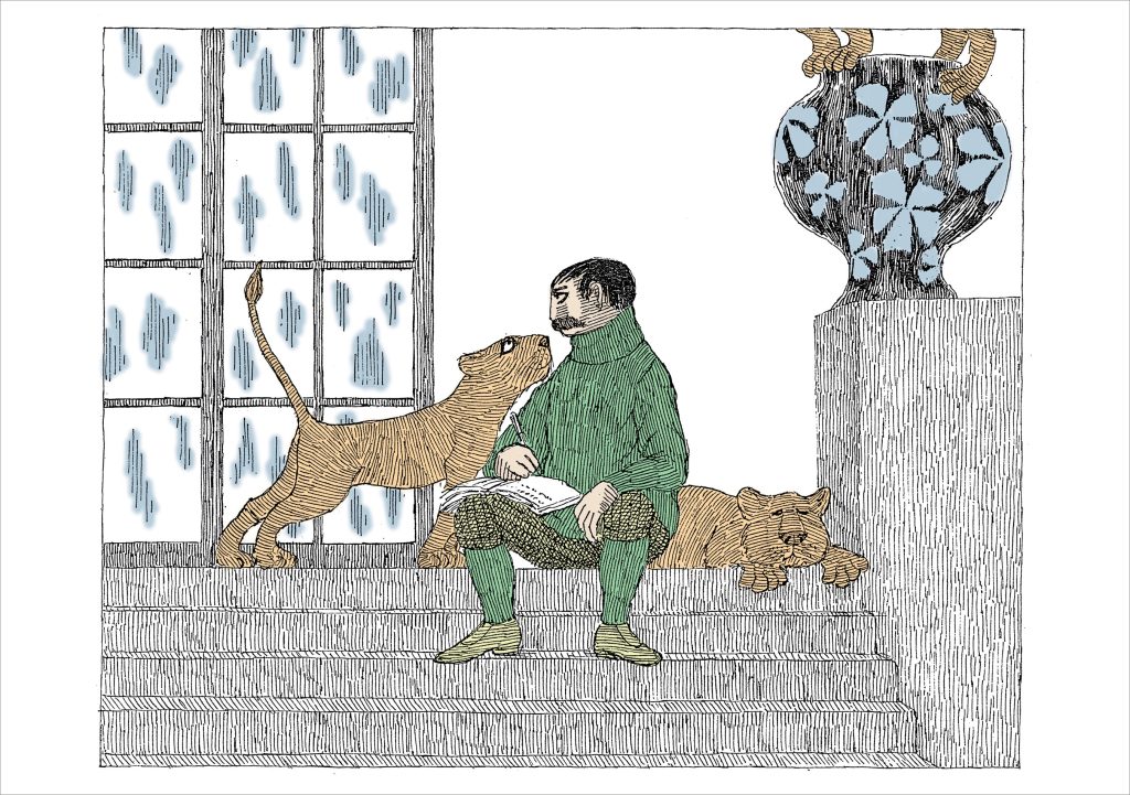Edward Gorey: The Lost Lions Birthday Card