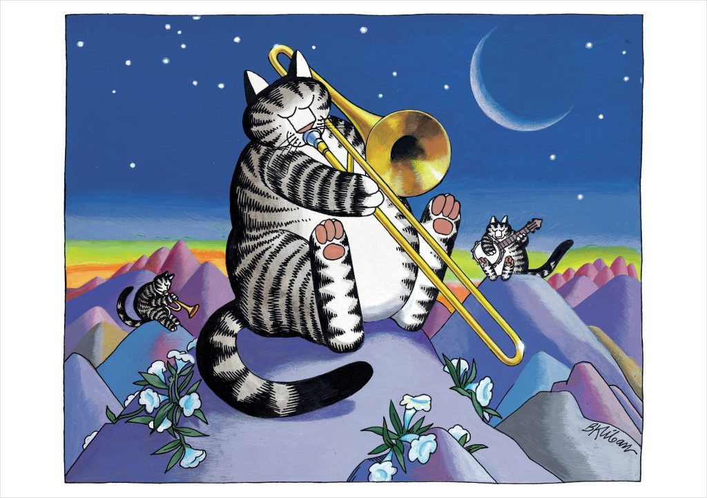 B. Kliban: Moonlight Serenade Birthday Card