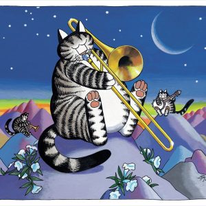 B. Kliban: Moonlight Serenade Birthday Card