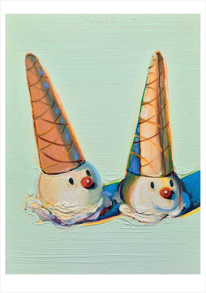 Wayne Thiebaud: Jolly Cones Birthday Card