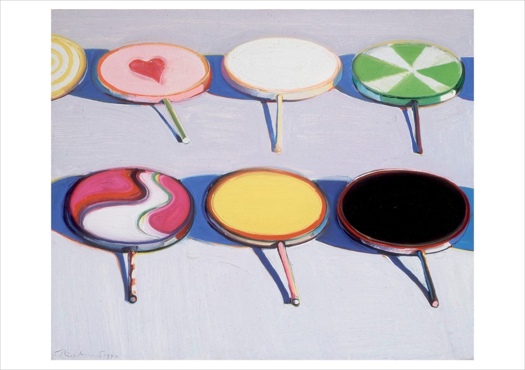 Wayne Thiebaud: Seven Suckers Birthday Card