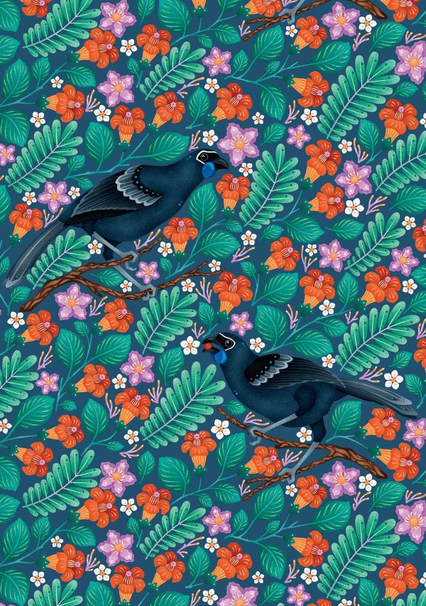 Catherine Marion: Kōkako Birthday Card