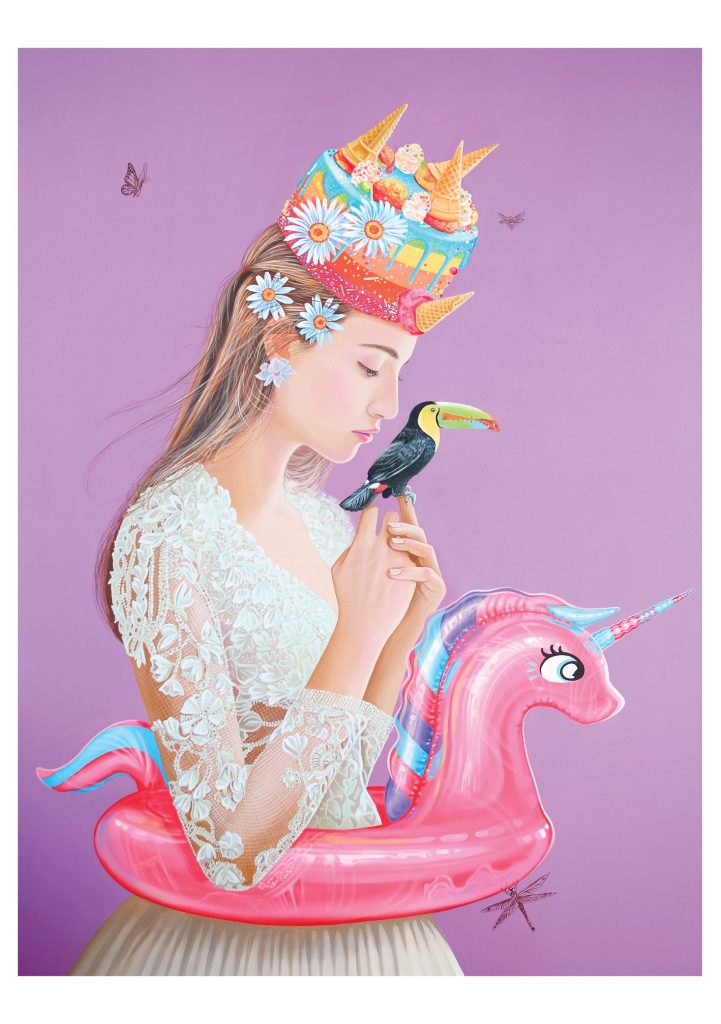 Carlos Gámez de Francisco: Pink Unicorn Birthday Card