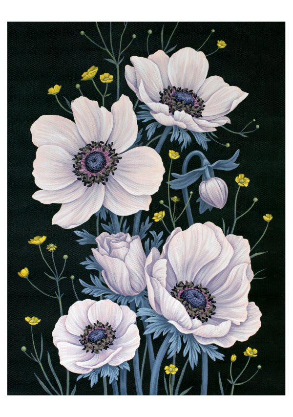 Vasilisa Romanenko: Anemones Birthday Card