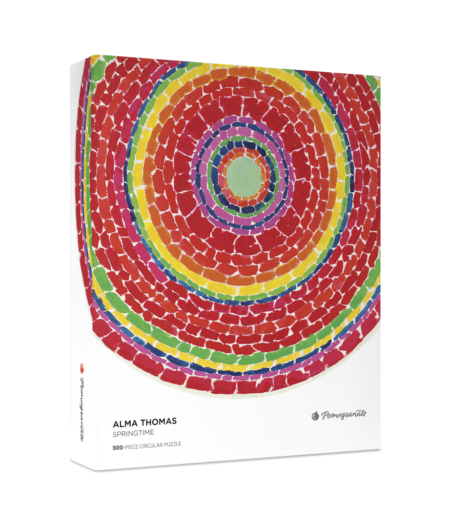 Alma Thomas: Springtime 500-Piece Circular Jigsaw Puzzle