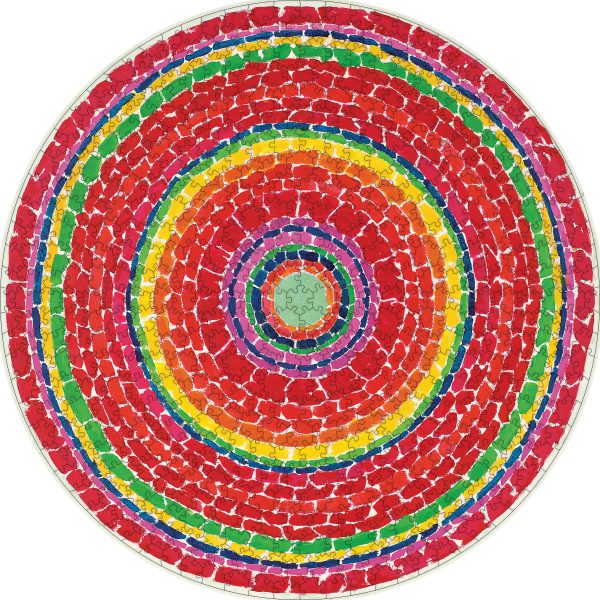 Alma Thomas: Springtime 500-Piece Circular Jigsaw Puzzle - Image 2