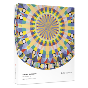 Susan Barnett: Mandala IV 500-Piece Circular Jigsaw Puzzle