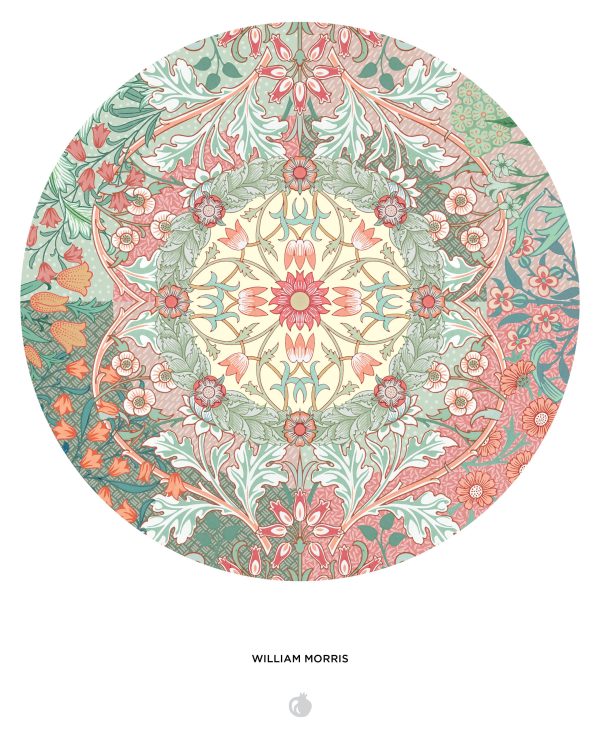 William Morris 500-Piece Circular Jigsaw Puzzle - Image 3