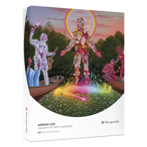Adrian Cox: The Birth of Spirit Gardener 500-Piece Circular Jigsaw Puzzle