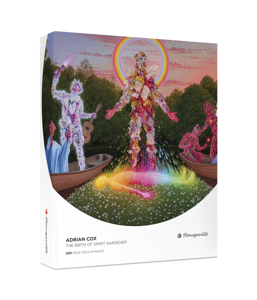 Adrian Cox: The Birth of Spirit Gardener 500-Piece Circular Jigsaw Puzzle