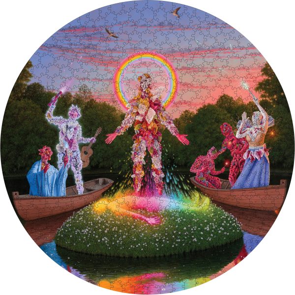 Adrian Cox: The Birth of Spirit Gardener 500-Piece Circular Jigsaw Puzzle - Image 2