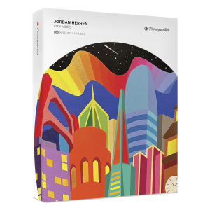 Jordan Herren: City Vibes 500-Piece Circular Jigsaw Puzzle