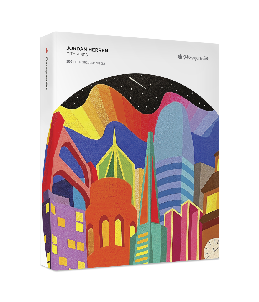 Jordan Herren: City Vibes 500-Piece Circular Jigsaw Puzzle