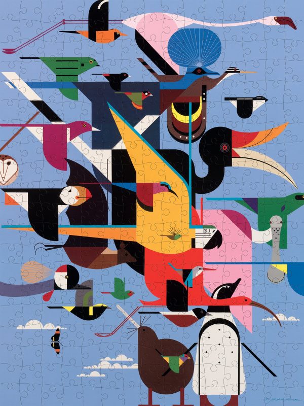 Charley Harper: Wings of the World 300-piece Jigsaw Puzzle - Image 2