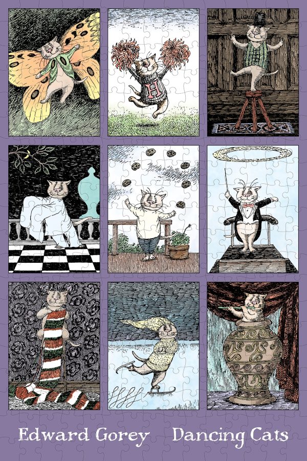 Edward Gorey: Dancing Cats 300-Piece Jigsaw Puzzle - Image 2