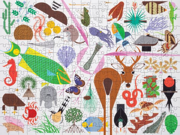 Charley Harper: Wildlife Wonders 500-Piece Jigsaw Puzzle - Image 2