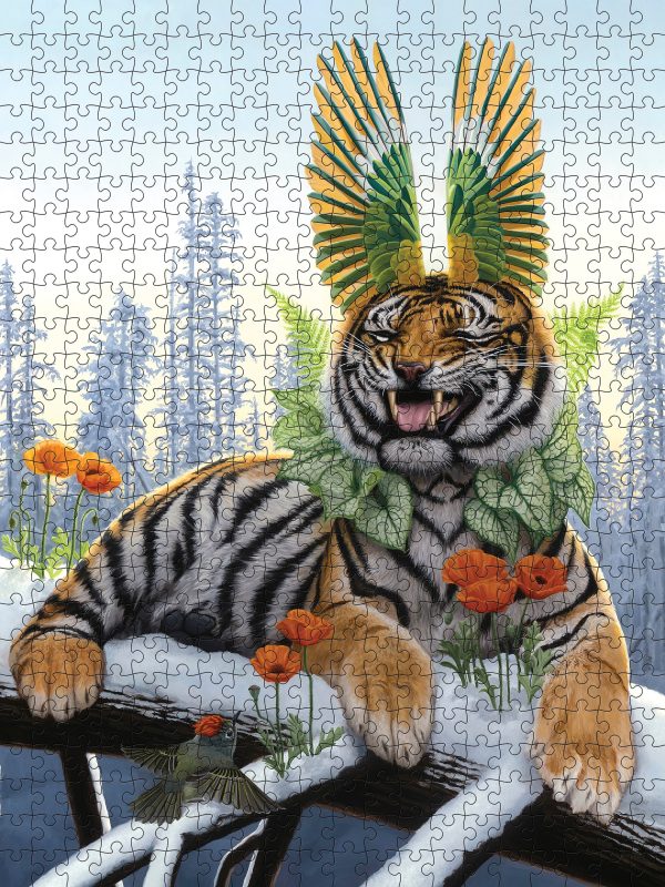 Jon Ching: Flourished Merriment 500-Piece Jigsaw Puzzle - Image 2