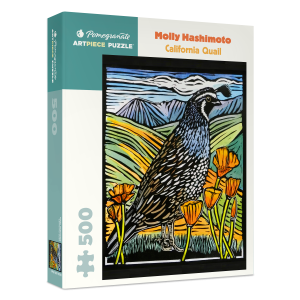 Molly Hashimoto: California Quail 500-Piece Jigsaw Puzzle