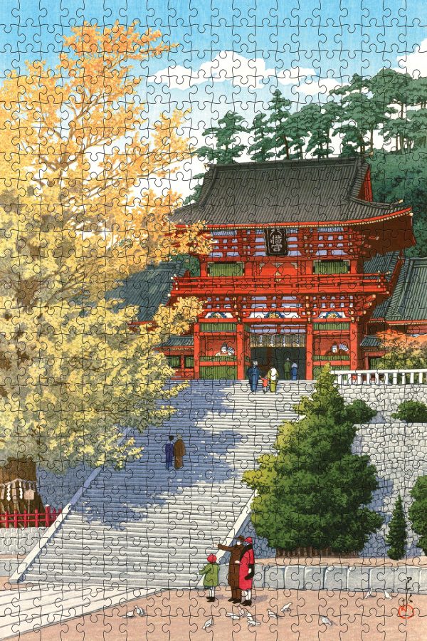 Kawase Hasui: Tsurugaoka Hachiman Shrine 500-Piece Jigsaw Puzzle - Image 2