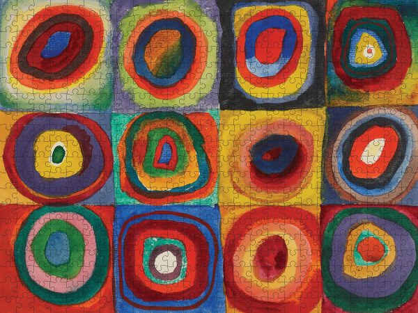 Wassily Kandinsky: Squares with Concentric Rings 500-Piece Jigsaw Puzzle - Image 2