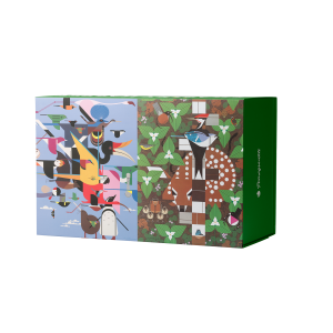 Charley Harper 120-Piece Double-Sided Jigsaw Puzzle Set