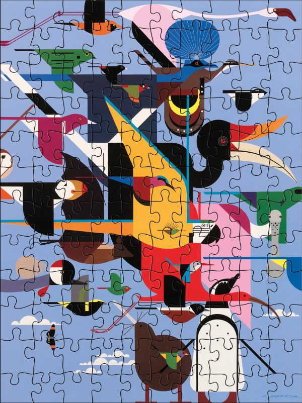 Charley Harper 120-Piece Double-Sided Jigsaw Puzzle Set - Image 3