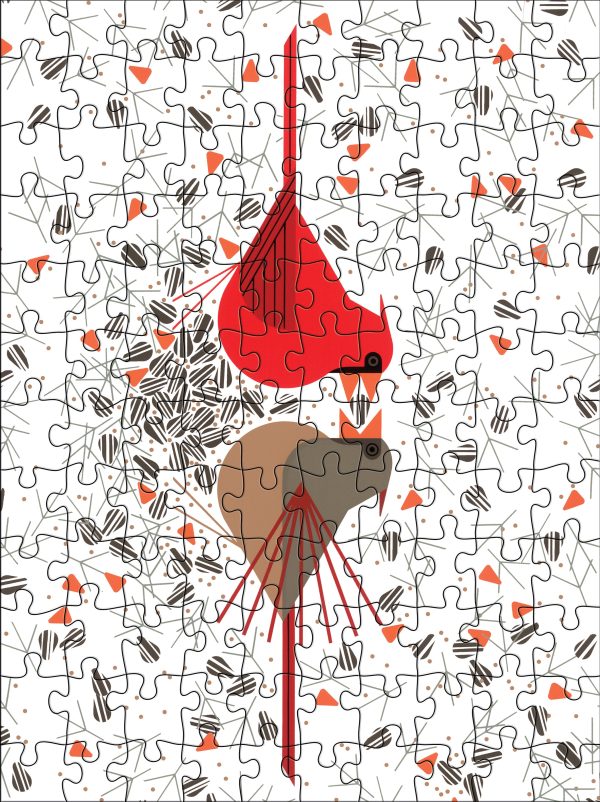 Charley Harper 120-Piece Double-Sided Jigsaw Puzzle Set - Image 4