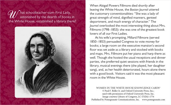 Women in the White House: A Quiz Deck Of America's First Ladies Knowledge Cards - Image 3