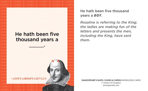 Shakespeare's Quips. Cusses & Curses Knowledge Cards - Image 3