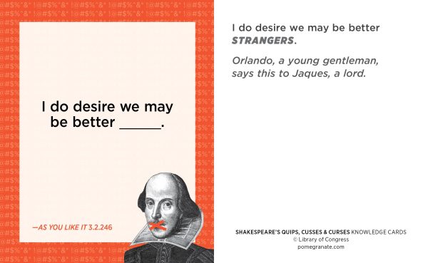 Shakespeare's Quips. Cusses & Curses Knowledge Cards - Image 4