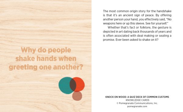 Knock on Wood: A Quiz Deck of Common Customs Knowledge Cards - Image 3