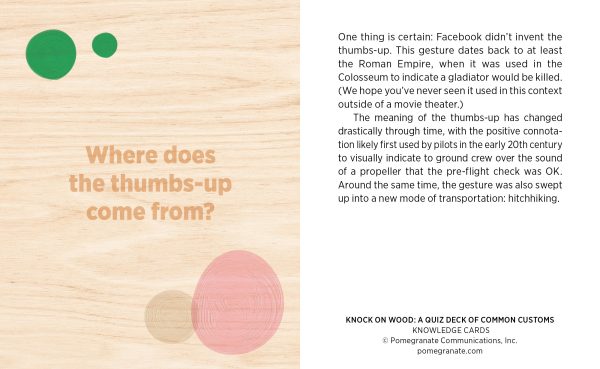 Knock on Wood: A Quiz Deck of Common Customs Knowledge Cards - Image 4