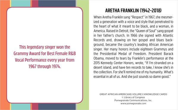 Great African Americans. Vol. II Knowledge Cards - Image 4