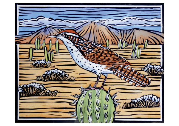 Molly Hashimoto: Cactus Wren Notecard