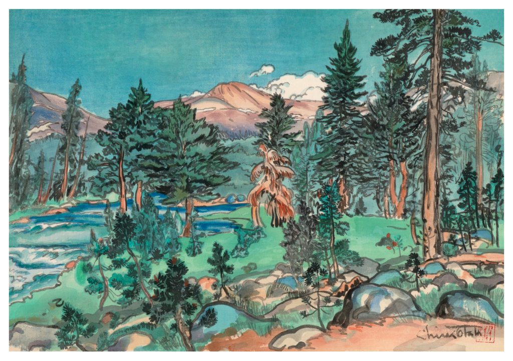 Chiura Obata: Clouds. Upper Lyell Trail Notecard