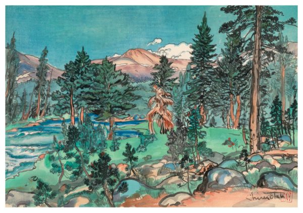 Chiura Obata: Clouds. Upper Lyell Trail Notecard