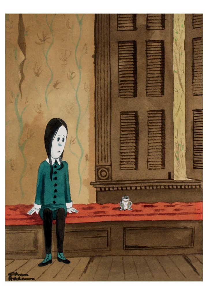 Charles Addams: Wednesday Notecard