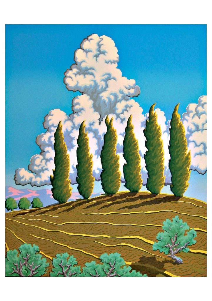Steve and Bonnie Harmston: Waterville Windbreak Notecard