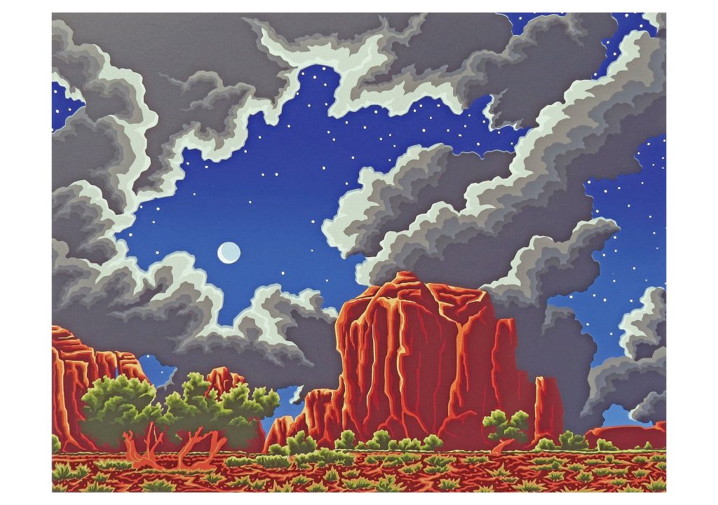 Steve and Bonnie Harmston: Bad Moon Rising Notecard