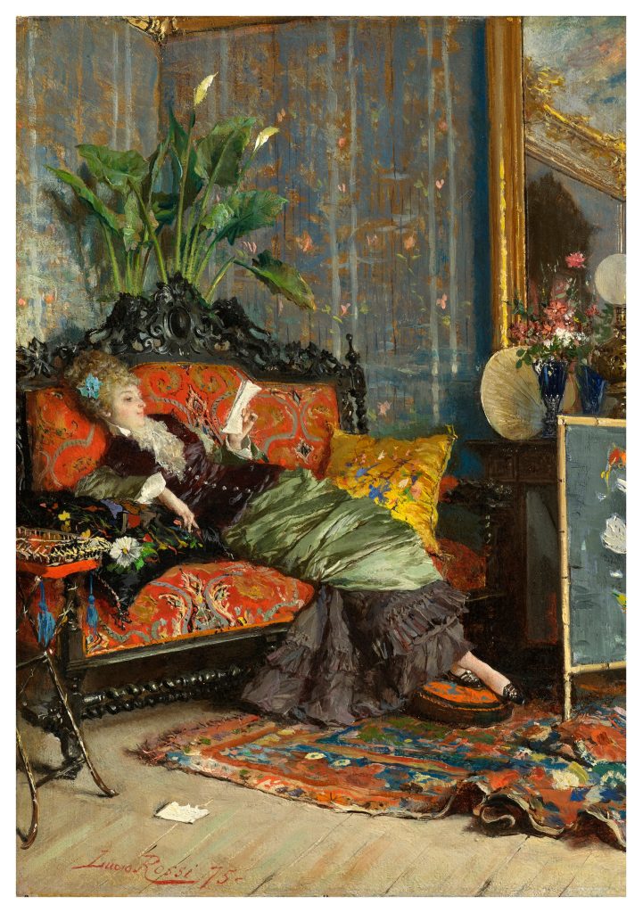 Lucius Rossi: Young Woman Reading Notecard