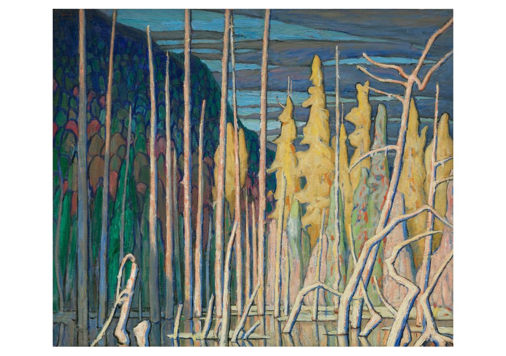 Lawren S. Harris: Tamarack Swamp. Algoma Notecard