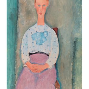 Amedeo Modigliani: Girl with a Polka-Dot Blouse Notecard