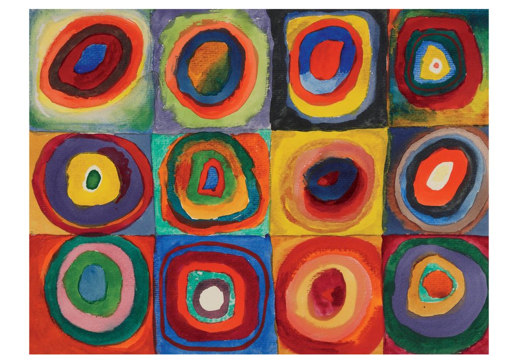 Wassily Kandinsky: Squares with Concentric Rings Notecard